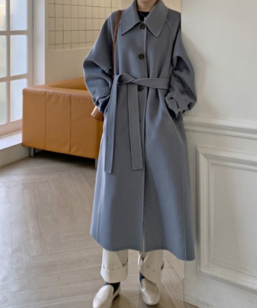 Leja（レジャ）の「ステンカラーオーバーサイズロングコート（ステン