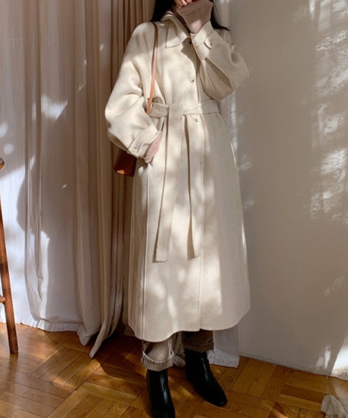 Leja（レジャ）の「ステンカラーオーバーサイズロングコート（ステン 