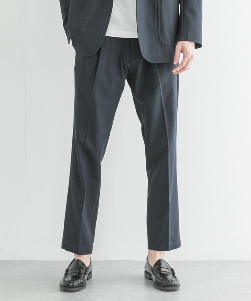 URBAN RESEARCH(アーバンリサーチ)の「URBAN RESEARCH Tailor コンパクト強撚パンツ(スーツパンツ・メンズ・ネイビー/ブラウン・MEDIUM)」の4枚目の写真