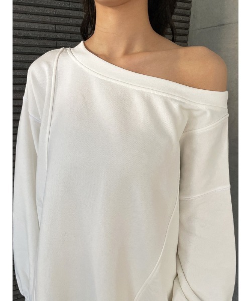 ENVYM（アンビー）の「オフショル裏毛ＯＰ（ワンピース・レディース・ホワイト/ブラック/ピンク・FREE）」の15枚目の写真