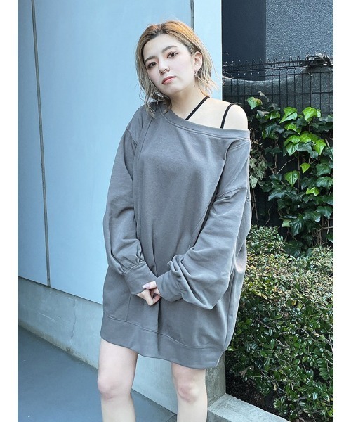 ENVYM（アンビー）の「オフショル裏毛ＯＰ（ワンピース・レディース・ホワイト/ブラック/ピンク・FREE）」の20枚目の写真