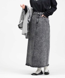 HONEYSUCKLE ROSE | 【HONEYSUCKLE ROSE】デニムセミフレアスカート(デニムスカート)