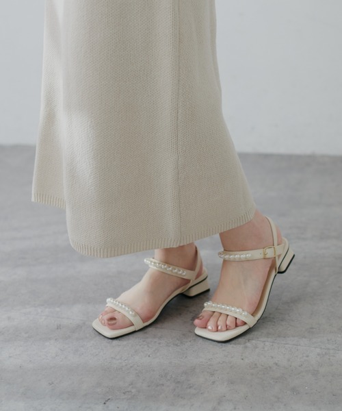 natural couture(ナチュラルクチュール)の「【セットアップ可能】シンプルニットタイトスカート(スカート・レディース・オフホワイト/スミクロ/ライトベージュ・FREE)」の16枚目の写真