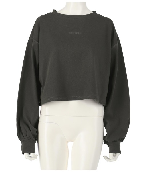 ANAP(アナップ)の「シンプル刺繍クロップドトップスカットソー(Tシャツ/カットソー・レディース・ベージュ/スミクロ/オフホワイト・FREE)」の13枚目の写真