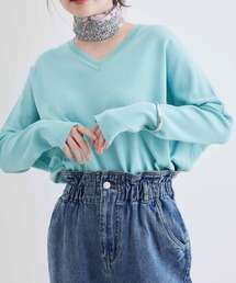 vis-`a-vis | 【一部店舗限定】Vネックドルマンニットプルオーバー(ニット/セーター)