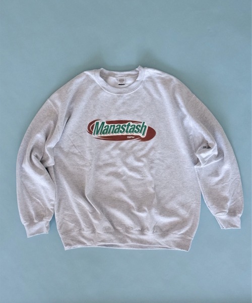 MANASTASH(マナスタッシュ)の「MANASTASH/マナスタッシュ MANASTAWAY SWEAT CREW スウェットクルー(スウェット・メンズ・グレー/ライトグレー・MEDIUM/LARGE/X-LARGE)」の2枚目の写真