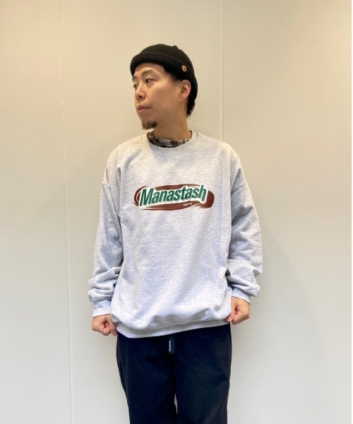 MANASTASH(マナスタッシュ)の「MANASTASH/マナスタッシュ MANASTAWAY SWEAT CREW スウェットクルー(スウェット・メンズ・グレー/ライトグレー・MEDIUM/LARGE/X-LARGE)」の19枚目の写真