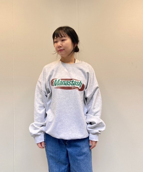 MANASTASH(マナスタッシュ)の「MANASTASH/マナスタッシュ MANASTAWAY SWEAT CREW スウェットクルー(スウェット・メンズ・グレー/ライトグレー・MEDIUM/LARGE/X-LARGE)」の14枚目の写真
