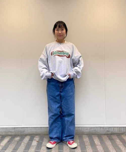 MANASTASH(マナスタッシュ)の「MANASTASH/マナスタッシュ MANASTAWAY SWEAT CREW スウェットクルー(スウェット・メンズ・グレー/ライトグレー・MEDIUM/LARGE/X-LARGE)」の15枚目の写真
