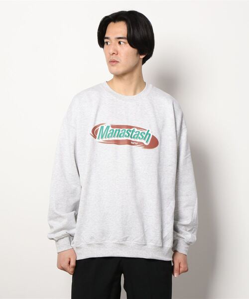 MANASTASH(マナスタッシュ)の「MANASTASH/マナスタッシュ MANASTAWAY SWEAT CREW スウェットクルー(スウェット・メンズ・グレー/ライトグレー・MEDIUM/LARGE/X-LARGE)」の12枚目の写真