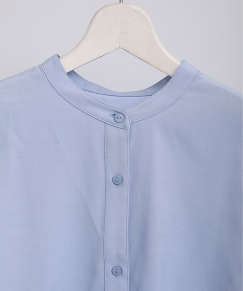 ap retro(アプレトロ)の「バンドカラーシャツ(シャツ/ブラウス・レディース・ホワイト/ブラック/ブルー・FREE)」の10枚目の写真