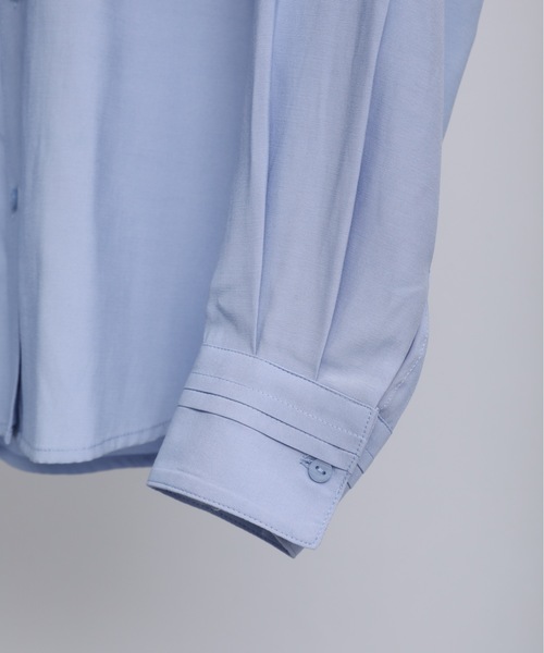 ap retro(アプレトロ)の「バンドカラーシャツ(シャツ/ブラウス・レディース・ホワイト/ブラック/ブルー・FREE)」の17枚目の写真