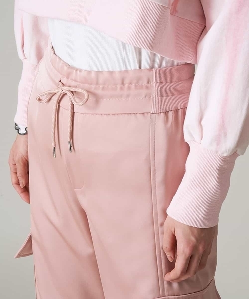 A de a.v.v（アードアー・ヴェ・ヴェ）の「［SET UP対応］サテンカーゴパンツ（カーゴパンツ・レディース・ライトピンク/グリーン/アイボリー・36/38）」の11枚目の写真