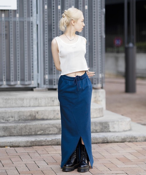 Huck900L 2点セット 新品 レディースM ZOOT パンツ タンク X-girl（エックスガール）の「MILLS LOGO TANK TOP（タンクトップ