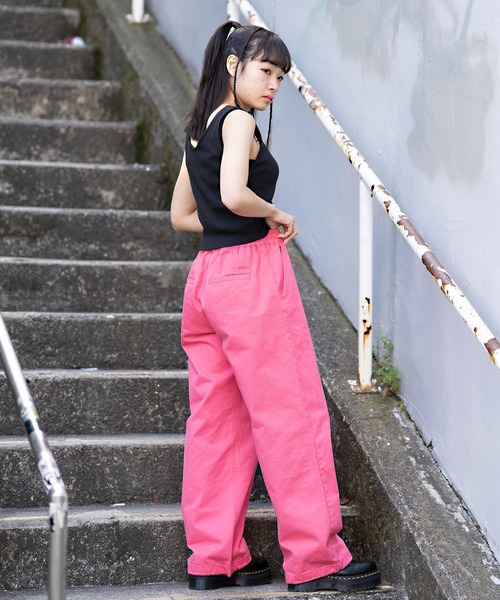 X-girl（エックスガール）の「MILLS LOGO TANK TOP（タンクトップ