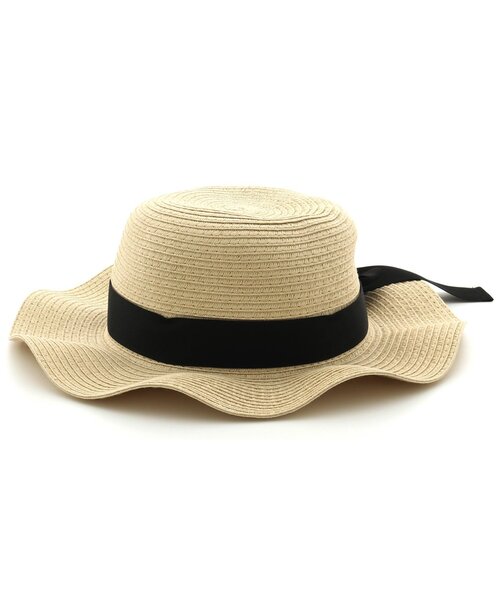 algy（アルジー）の「りぼん付きなみなみハット（ハット・キッズ・チェック/ブラック・SMALL/MEDIUM）」の5枚目の写真