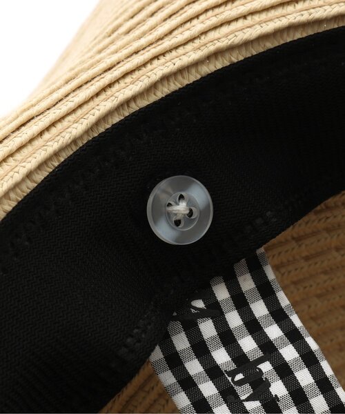 algy（アルジー）の「りぼん付きなみなみハット（ハット・キッズ・チェック/ブラック・SMALL/MEDIUM）」の17枚目の写真