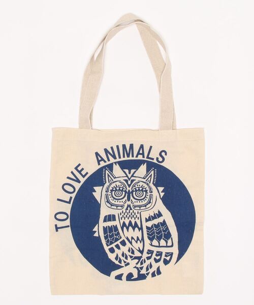 チャイハネ（チャイハネ）の「【チャイハネ】ふくろうバッグ（エコバッグ/サブバッグ・レディース・レッド/イエロー/ブルー/グリーン/ブラック・FREE）」の4枚目の写真