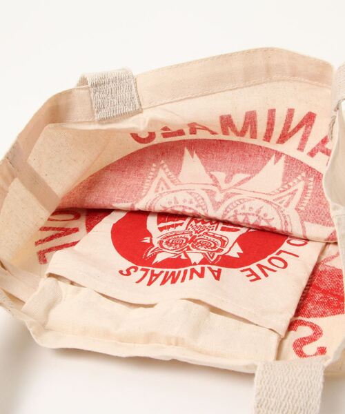 チャイハネ（チャイハネ）の「【チャイハネ】ふくろうバッグ（エコバッグ/サブバッグ・レディース・レッド/イエロー/ブルー/グリーン/ブラック・FREE）」の9枚目の写真