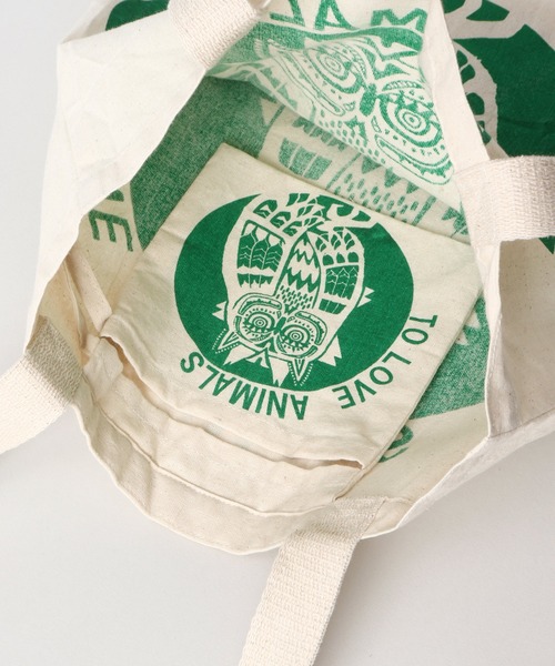 チャイハネ（チャイハネ）の「【チャイハネ】ふくろうバッグ（エコバッグ/サブバッグ・レディース・レッド/イエロー/ブルー/グリーン/ブラック・FREE）」の13枚目の写真