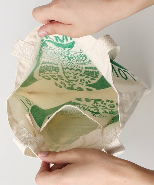 チャイハネ（チャイハネ）の「【チャイハネ】ふくろうバッグ（エコバッグ/サブバッグ・レディース・レッド/イエロー/ブルー/グリーン/ブラック・FREE）」の14枚目の写真