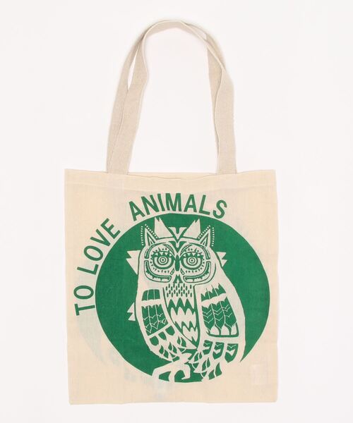 チャイハネ（チャイハネ）の「【チャイハネ】ふくろうバッグ（エコバッグ/サブバッグ・レディース・レッド/イエロー/ブルー/グリーン/ブラック・FREE）」の12枚目の写真