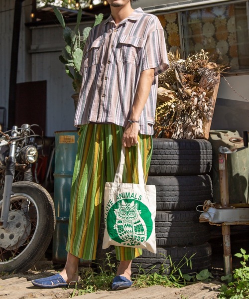 チャイハネ（チャイハネ）の「【チャイハネ】ふくろうバッグ（エコバッグ/サブバッグ・レディース・レッド/イエロー/ブルー/グリーン/ブラック・FREE）」の16枚目の写真