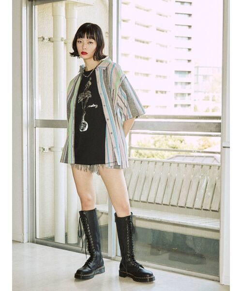 jouetie（ジュエティ）の「たなかみさき BIG Tシャツ【コラボ】（Tシャツ/カットソー・レディース・ブラック/オフホワイト/ピンク・MEDIUM）」の10枚目の写真