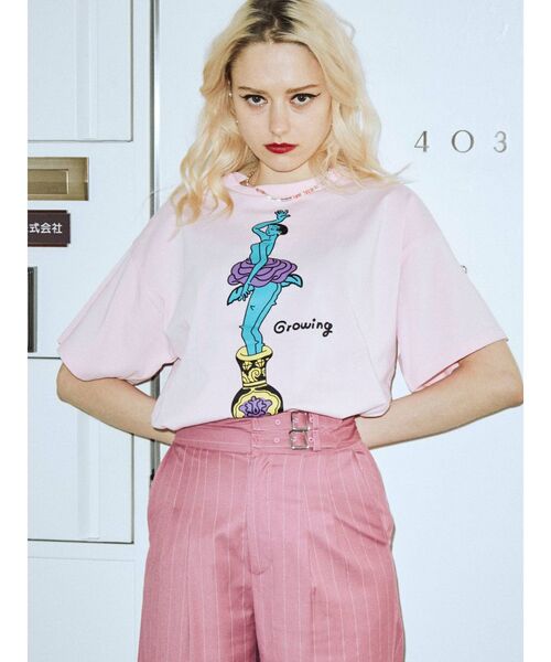 jouetie（ジュエティ）の「たなかみさき BIG Tシャツ【コラボ】（Tシャツ/カットソー・レディース・ブラック/オフホワイト/ピンク・MEDIUM）」の13枚目の写真