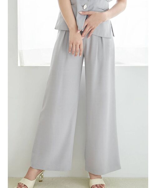 RESEXXY（リゼクシー）の「コルセットデザインワイドパンツ【セットアップ着用可能】（その他パンツ・レディース・ベージュ/ブラック/ブルー・FREE）」の3枚目の写真