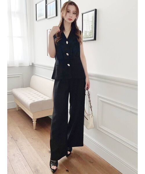 RESEXXY（リゼクシー）の「コルセットデザインワイドパンツ【セットアップ着用可能】（その他パンツ・レディース・ベージュ/ブラック/ブルー・FREE）」の10枚目の写真