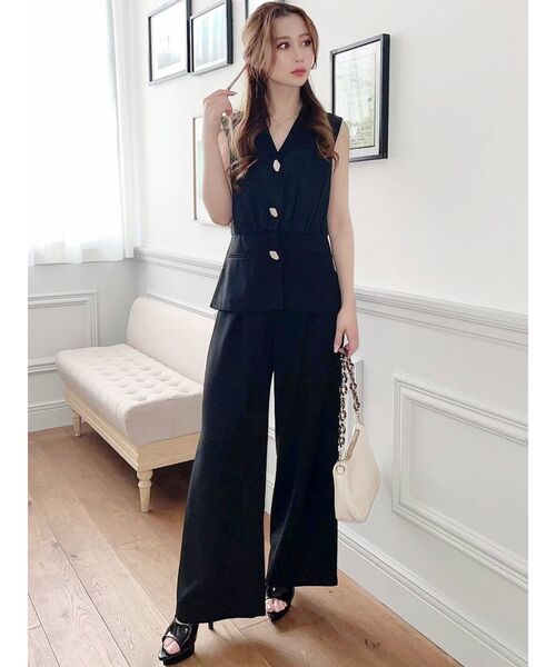 RESEXXY（リゼクシー）の「コルセットデザインワイドパンツ【セットアップ着用可能】（その他パンツ・レディース・ベージュ/ブラック/ブルー・FREE）」の11枚目の写真