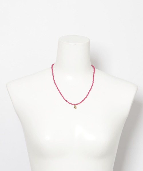 F by ROSSO(エフバイロッソ)の「F by ROSSO アゲートネックレス(ネックレス・レディース・ピンク・-)」の5枚目の写真
