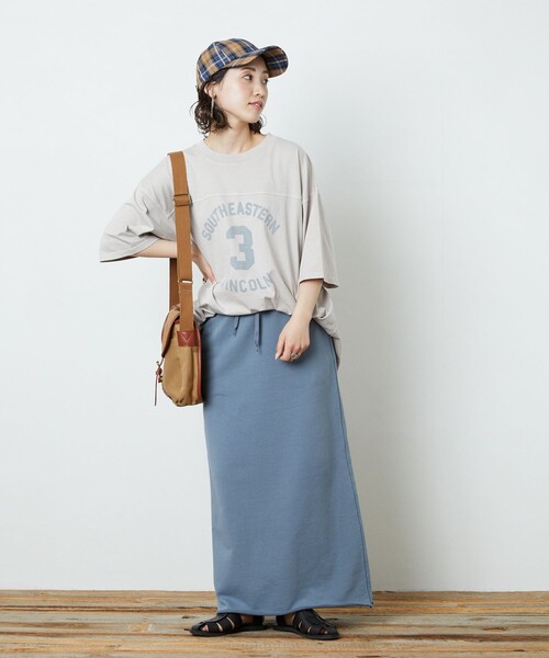 FREAK'S STORE（フリークスストア）の「【WEB限定】PENNEYS×FREAK'S STORE/ペニーズ　PENNEYS別注フットボールTシャツ（Tシャツ/カットソー・レディース・ブラック/オフホワイト/ラベンダー/グレー/オレンジ・ﾌﾘ-）」の6枚目の写真