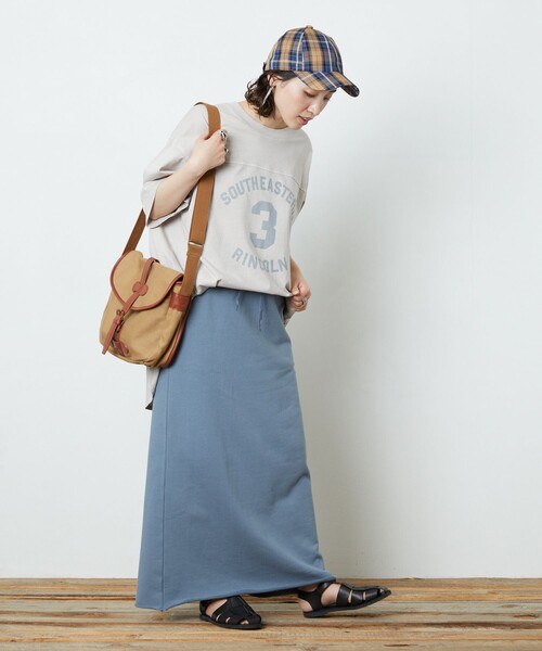 FREAK'S STORE（フリークスストア）の「【WEB限定】PENNEYS×FREAK'S STORE/ペニーズ　PENNEYS別注フットボールTシャツ（Tシャツ/カットソー・レディース・ブラック/オフホワイト/ラベンダー/グレー/オレンジ・ﾌﾘ-）」の7枚目の写真