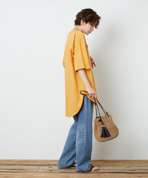 FREAK'S STORE（フリークスストア）の「【WEB限定】PENNEYS×FREAK'S STORE/ペニーズ　PENNEYS別注フットボールTシャツ（Tシャツ/カットソー・レディース・ブラック/オフホワイト/ラベンダー/グレー/オレンジ・ﾌﾘ-）」の17枚目の写真