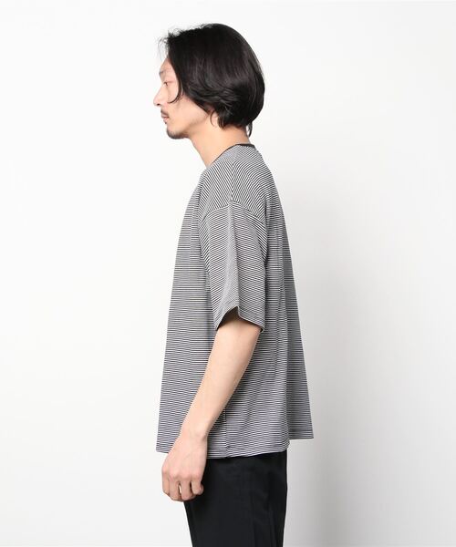 JOHN'S CLOSET(ジョンズクローゼット)の「【13】マイクロボーダーポンチBIGTシャツ(Tシャツ/カットソー・メンズ・ブラック/ブラック系その他/グリーン系その他/チャコールグレー・LARGE/MEDIUM)」の12枚目の写真