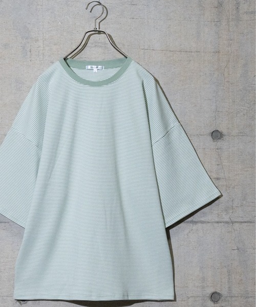 JOHN'S CLOSET(ジョンズクローゼット)の「【13】マイクロボーダーポンチBIGTシャツ(Tシャツ/カットソー・メンズ・ブラック/ブラック系その他/グリーン系その他/チャコールグレー・LARGE/MEDIUM)」の4枚目の写真