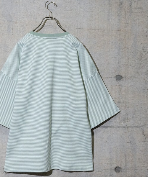 JOHN'S CLOSET(ジョンズクローゼット)の「【13】マイクロボーダーポンチBIGTシャツ(Tシャツ/カットソー・メンズ・ブラック/ブラック系その他/グリーン系その他/チャコールグレー・LARGE/MEDIUM)」の9枚目の写真