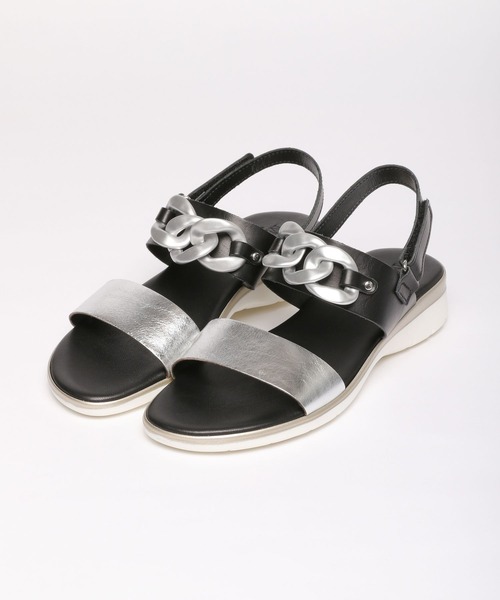 Mazell（マゼル）の「Mazell  / Sonia Cチェーンサンダル（サンダル・レディース・シルバー/ゴールド・LL/S/M/L）」の6枚目の写真