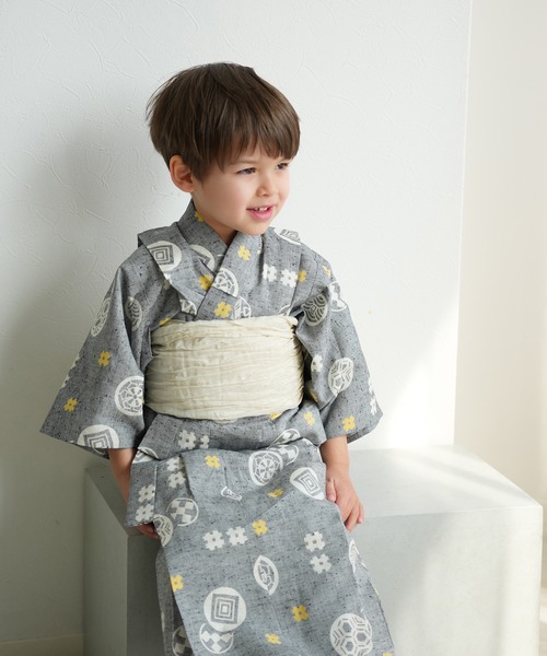 utatane（ウタタネ）の「キッズ浴衣3点セット 男の子 utatane×注染工房