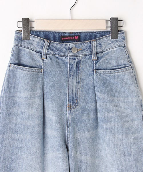 LOVETOXIC(ラブトキシック)の「デニムストレートパンツ(デニムパンツ・キッズ・ライトブルー/ブルー・S/SS/M/L)」の9枚目の写真