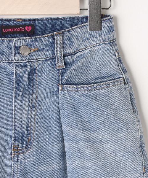 LOVETOXIC(ラブトキシック)の「デニムストレートパンツ(デニムパンツ・キッズ・ライトブルー/ブルー・S/SS/M/L)」の5枚目の写真