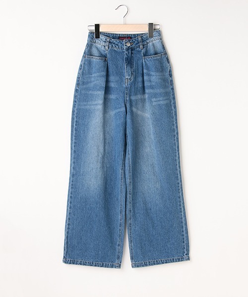 LOVETOXIC(ラブトキシック)の「デニムストレートパンツ(デニムパンツ・キッズ・ライトブルー/ブルー・S/SS/M/L)」の14枚目の写真