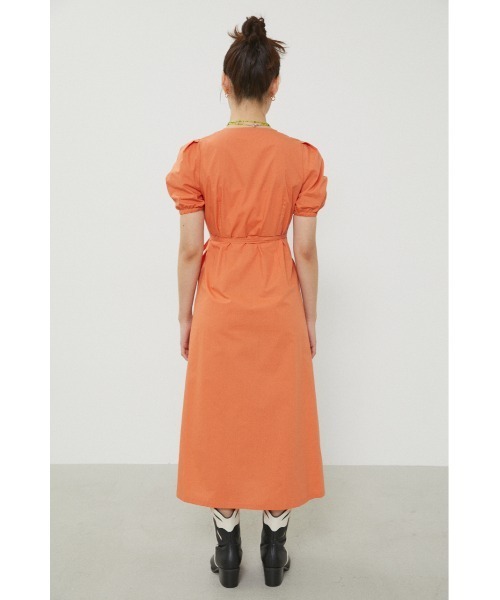 LAGUA GEM（ラグアジェム）の「CACHE COEUR LONG OP　カシュクールロングワンピース（ワンピース・レディース・ブラック/オレンジ/グリーン・FREE）」の8枚目の写真