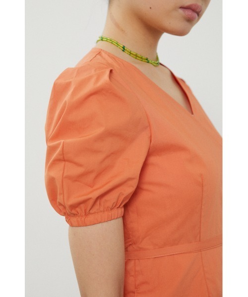 LAGUA GEM（ラグアジェム）の「CACHE COEUR LONG OP　カシュクールロングワンピース（ワンピース・レディース・ブラック/オレンジ/グリーン・FREE）」の10枚目の写真