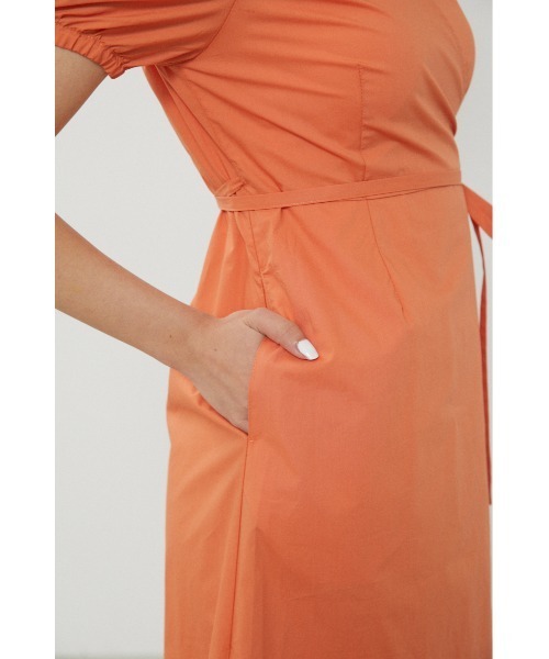 LAGUA GEM（ラグアジェム）の「CACHE COEUR LONG OP　カシュクールロングワンピース（ワンピース・レディース・ブラック/オレンジ/グリーン・FREE）」の11枚目の写真