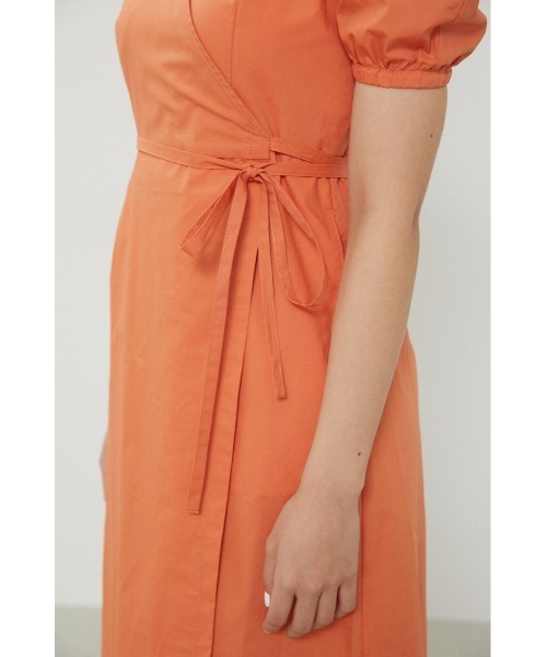 LAGUA GEM（ラグアジェム）の「CACHE COEUR LONG OP　カシュクールロングワンピース（ワンピース・レディース・ブラック/オレンジ/グリーン・FREE）」の12枚目の写真