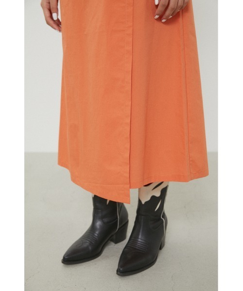 LAGUA GEM（ラグアジェム）の「CACHE COEUR LONG OP　カシュクールロングワンピース（ワンピース・レディース・ブラック/オレンジ/グリーン・FREE）」の14枚目の写真