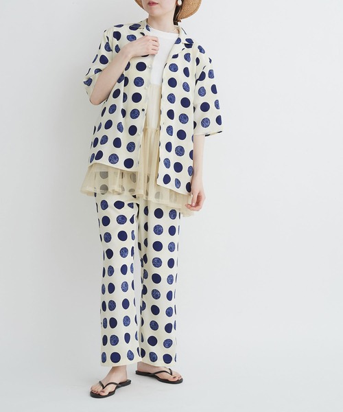 【美品】I am I in fact ブラウス アトリエドゥサボン アイアムアイ I am I in fact（アイアムアイインファクト）の「MOON DOT